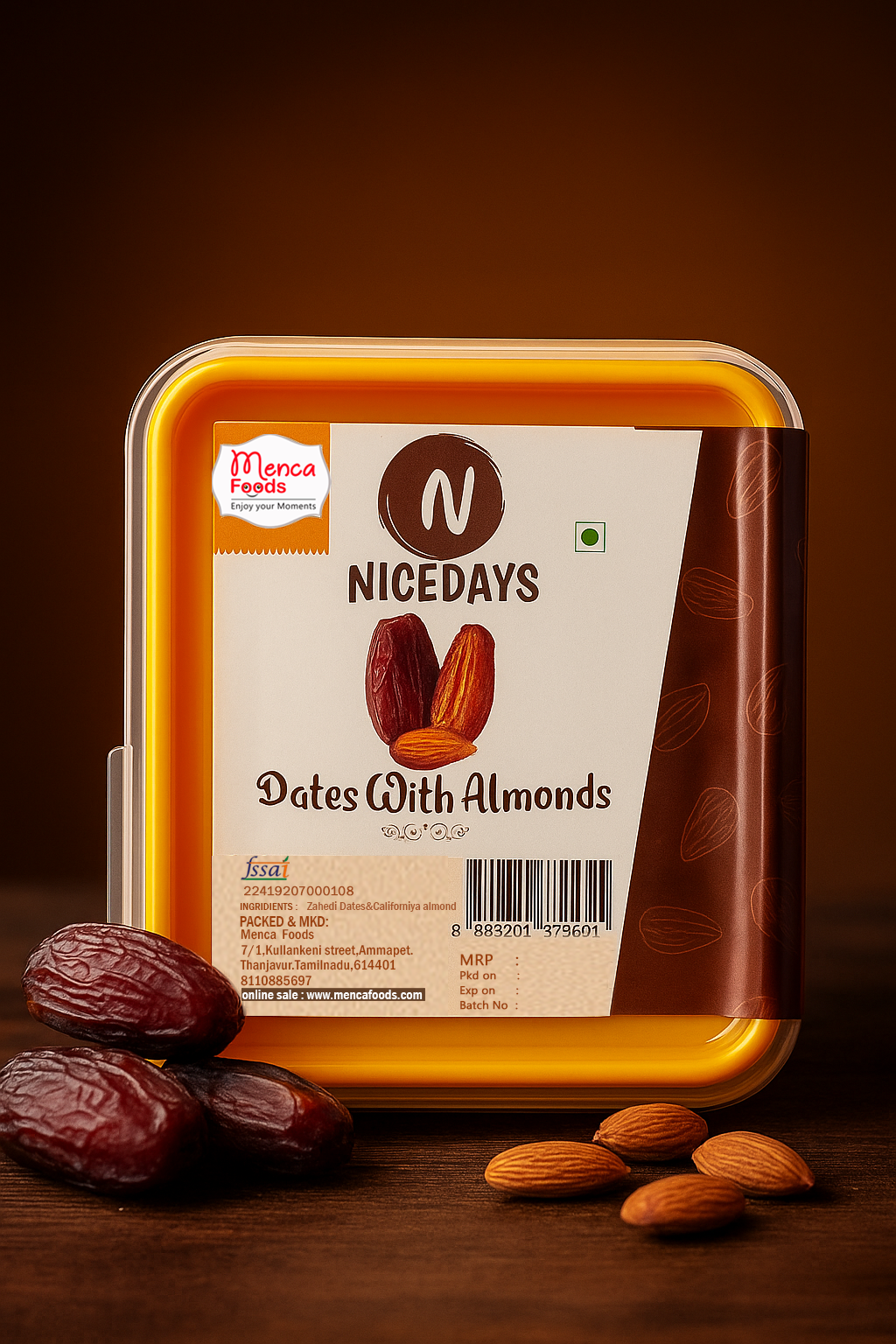 DATES WITH ALMONDS - 200GM